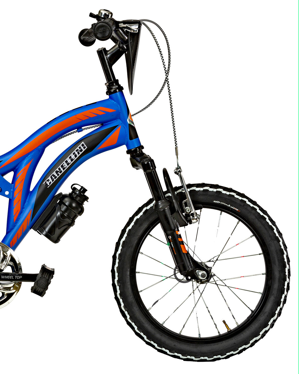 Kinderfahrrad MTB Canellini COLORADO 16" Full Suspension - Blau/Orange 3/3