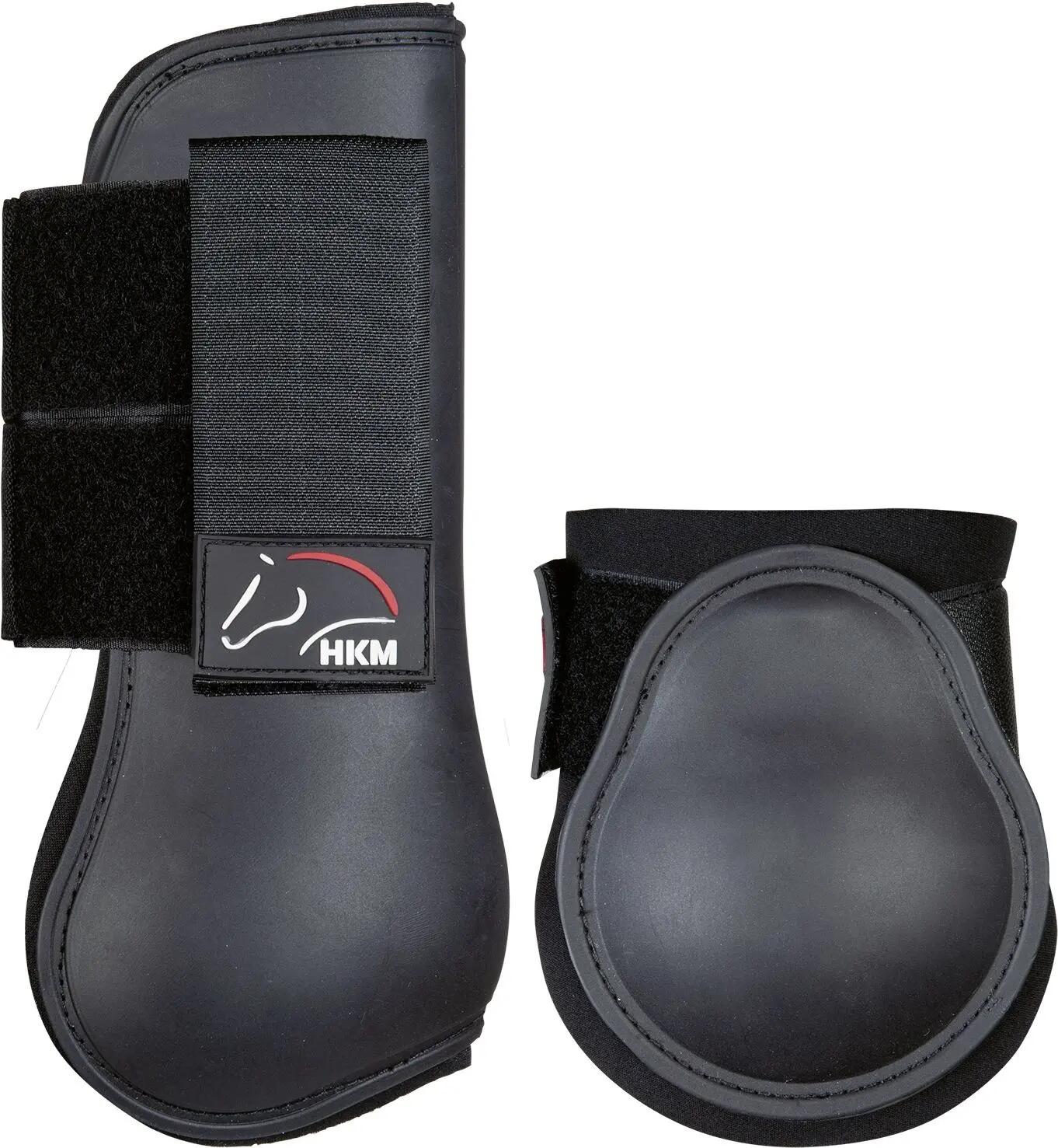 Pferd Gamaschen und Streichkappen Classic 4er Set schwarz 3/6