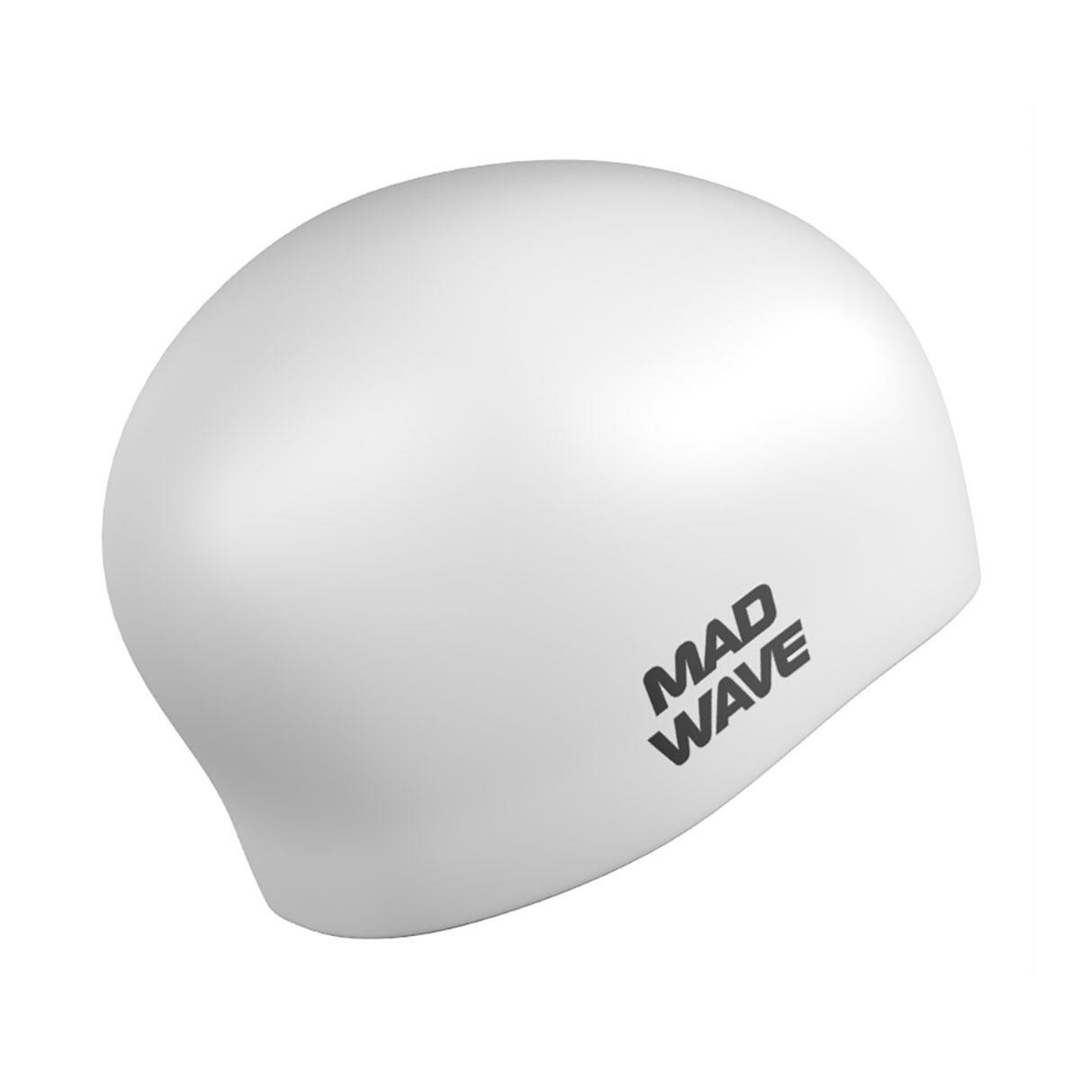 Mad Wave Intensive Long Haired Silicone Cap White 2/2
