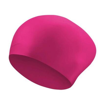 Bonnet d'entraînement en silicone Nike pour cheveux longs - Rose Prime