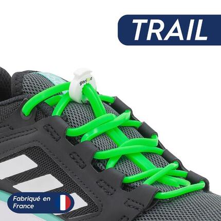 Lacets Élastiques Trail Confort Optimal en Silicone - noir