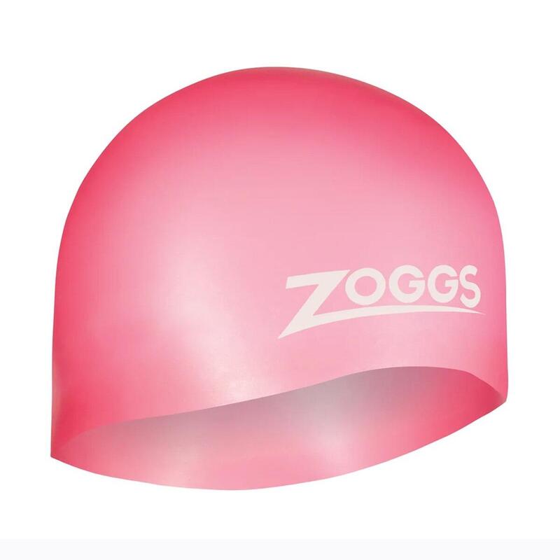 Bonnet de bain en silicone Zoggs Easy Fit - Rose