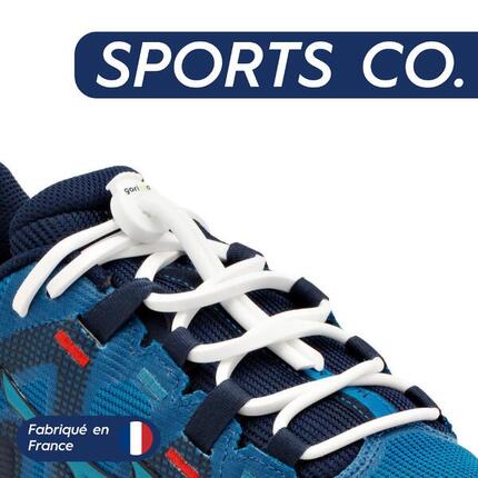 Lacets Élastiques Tennis Basketball Appuis Optimaux en Silicone - noir