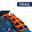 Lacets Élastiques Trail Confort Optimal en Silicone  - orange fluo