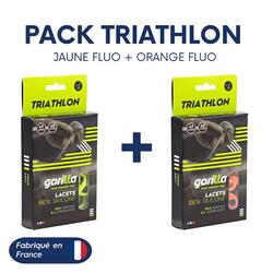 Pack 2 paires lacets élastiques - TRIATHLON