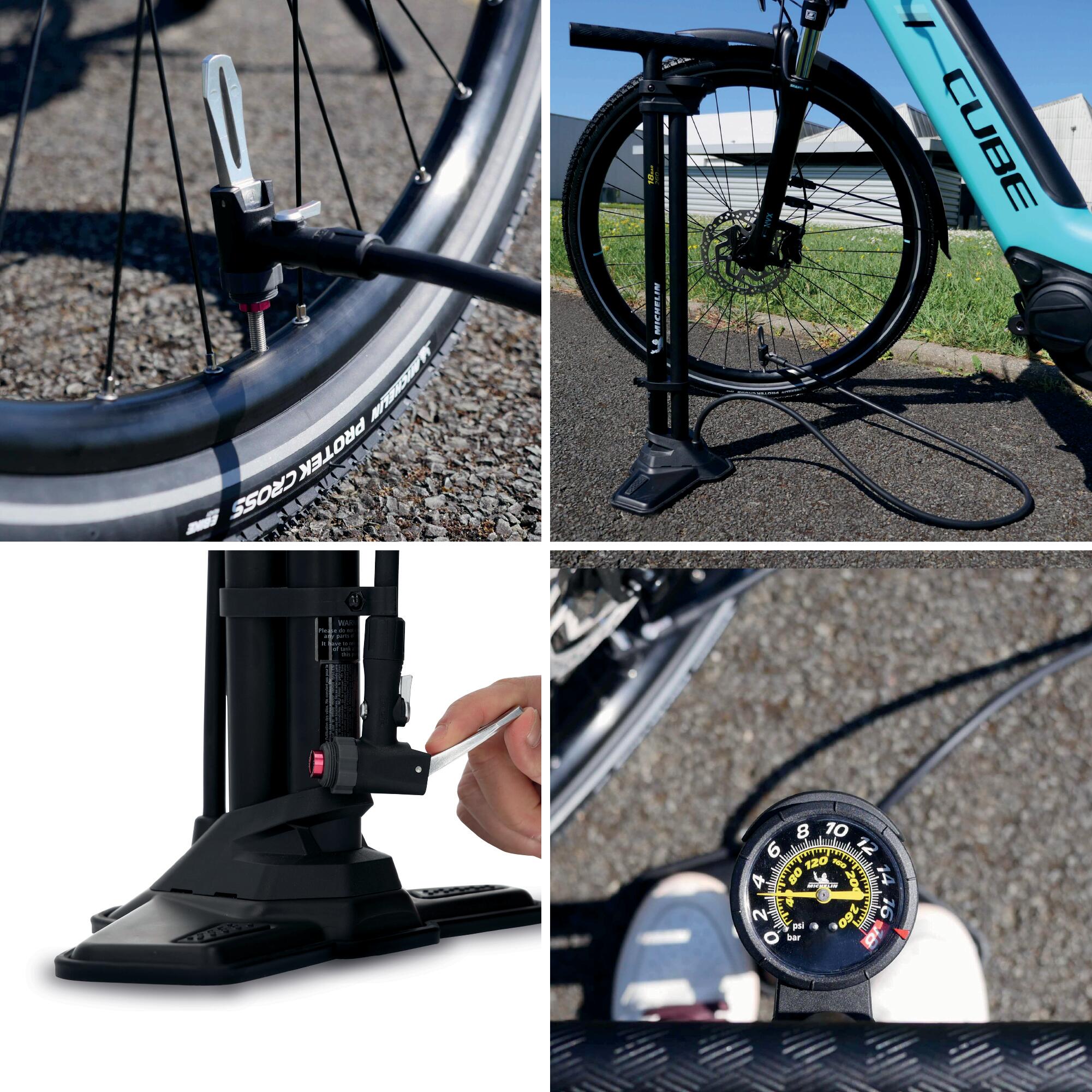 Pompe à Pied Tubeless MERIDA Air Tank – Gonfleur Pour Pneus Vélo Sans Chambre à Air