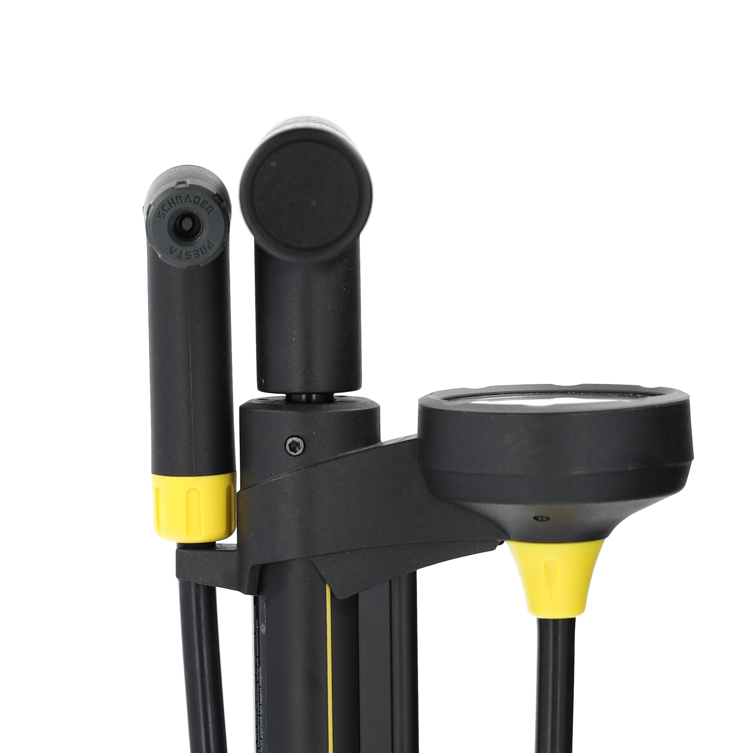 Bomba de bicicleta Air Control XT em aço com manómetro 5/7