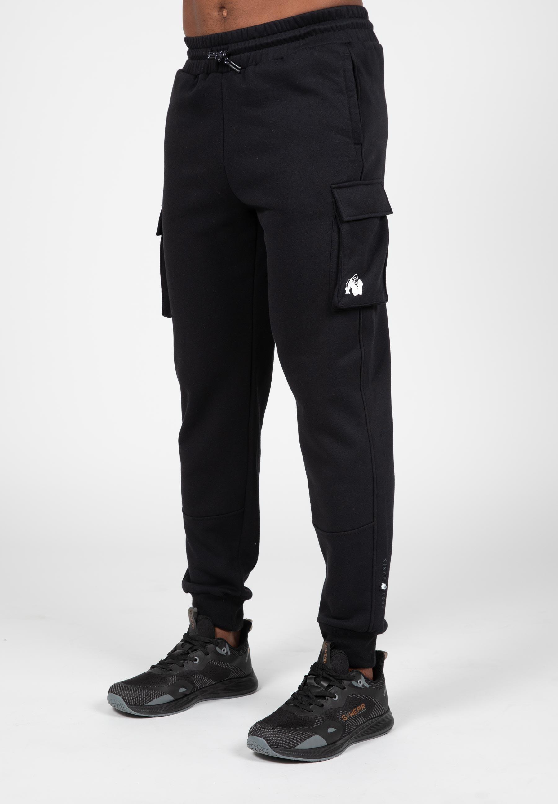GORILLA WEAR Hudson Cargo SweatPantaloni - Nero