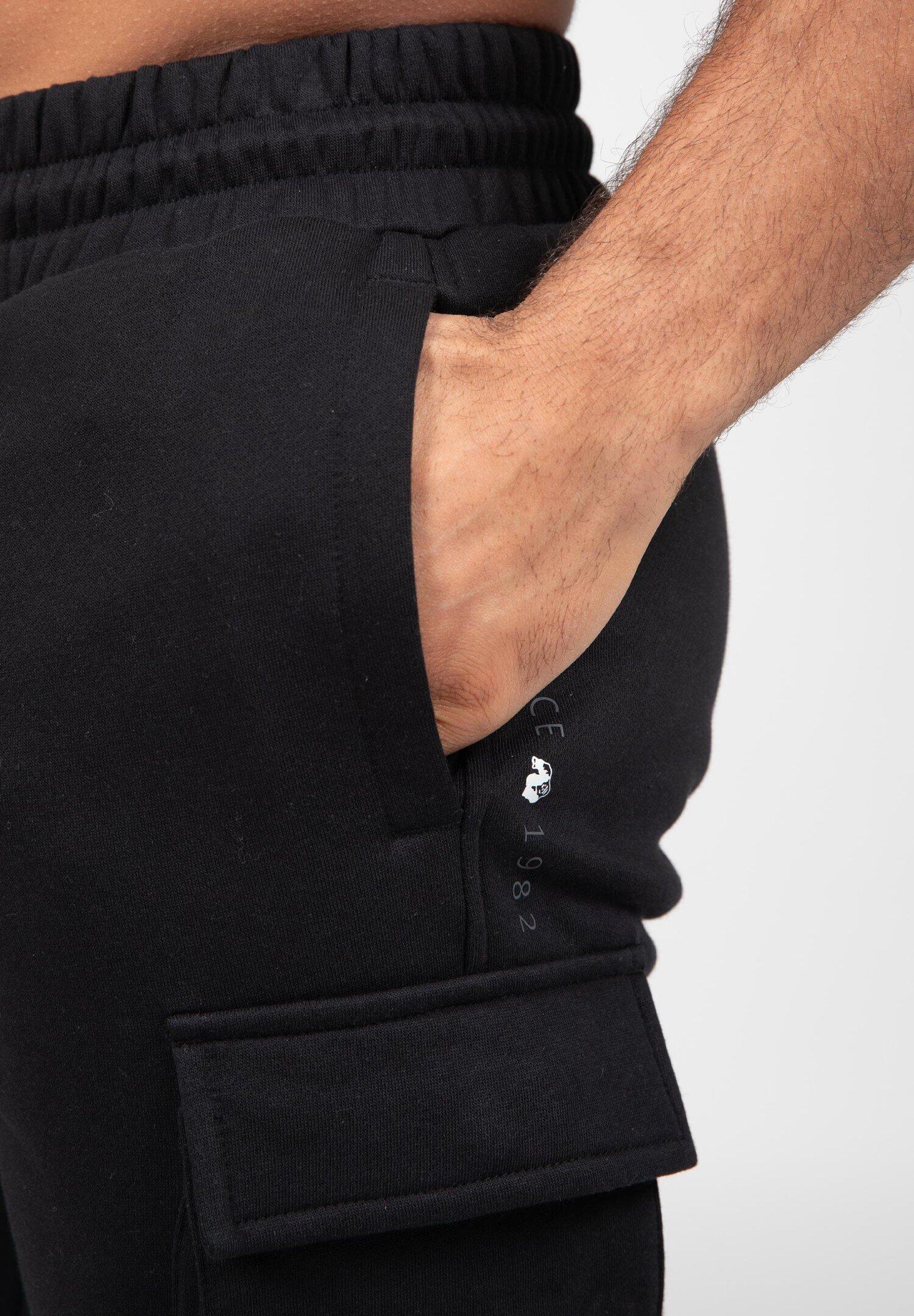 Hudson Cargo Sweat Shorts - Zwart 6/6