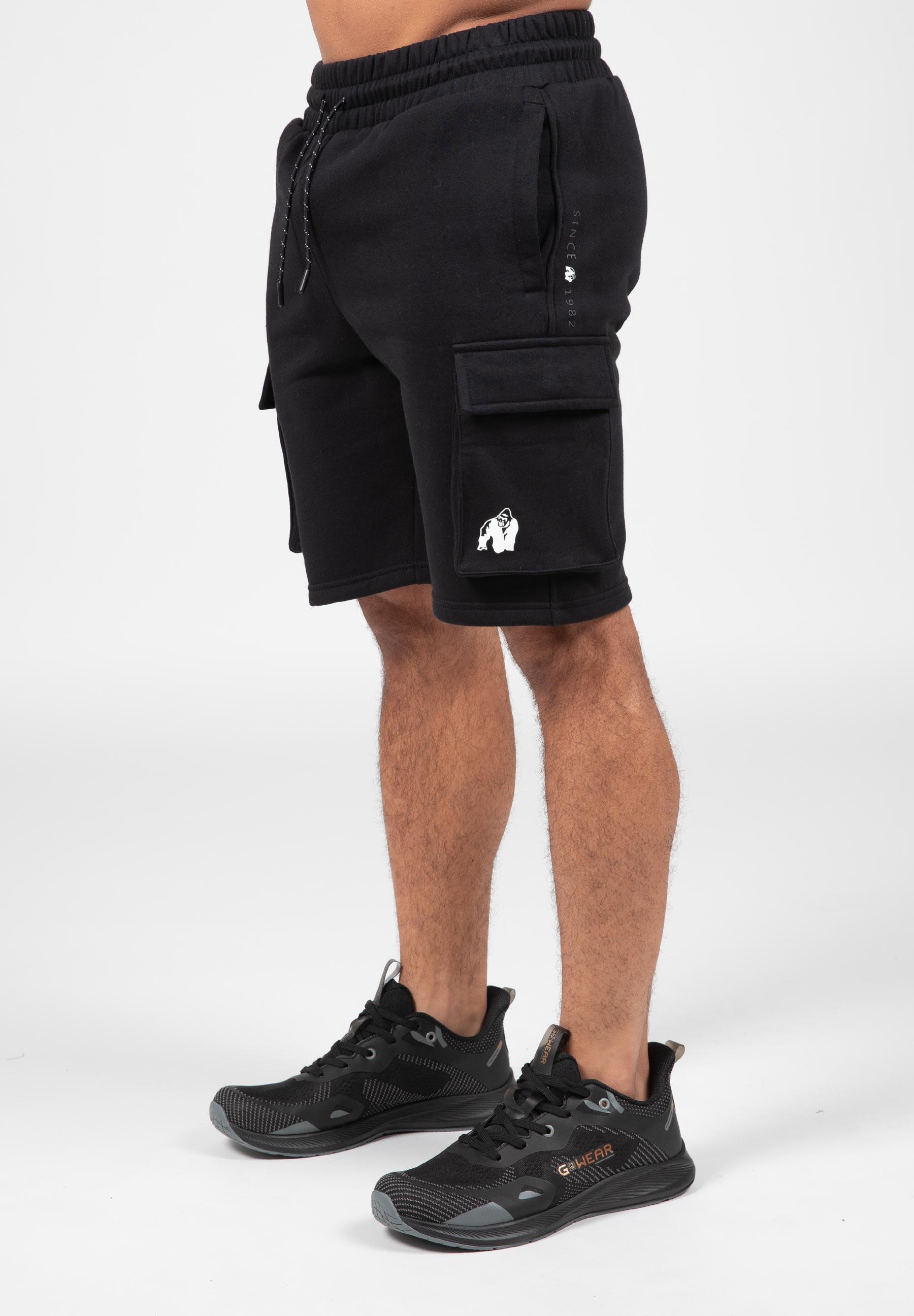 Hudson Cargo Sweat Shorts - Zwart 1/6