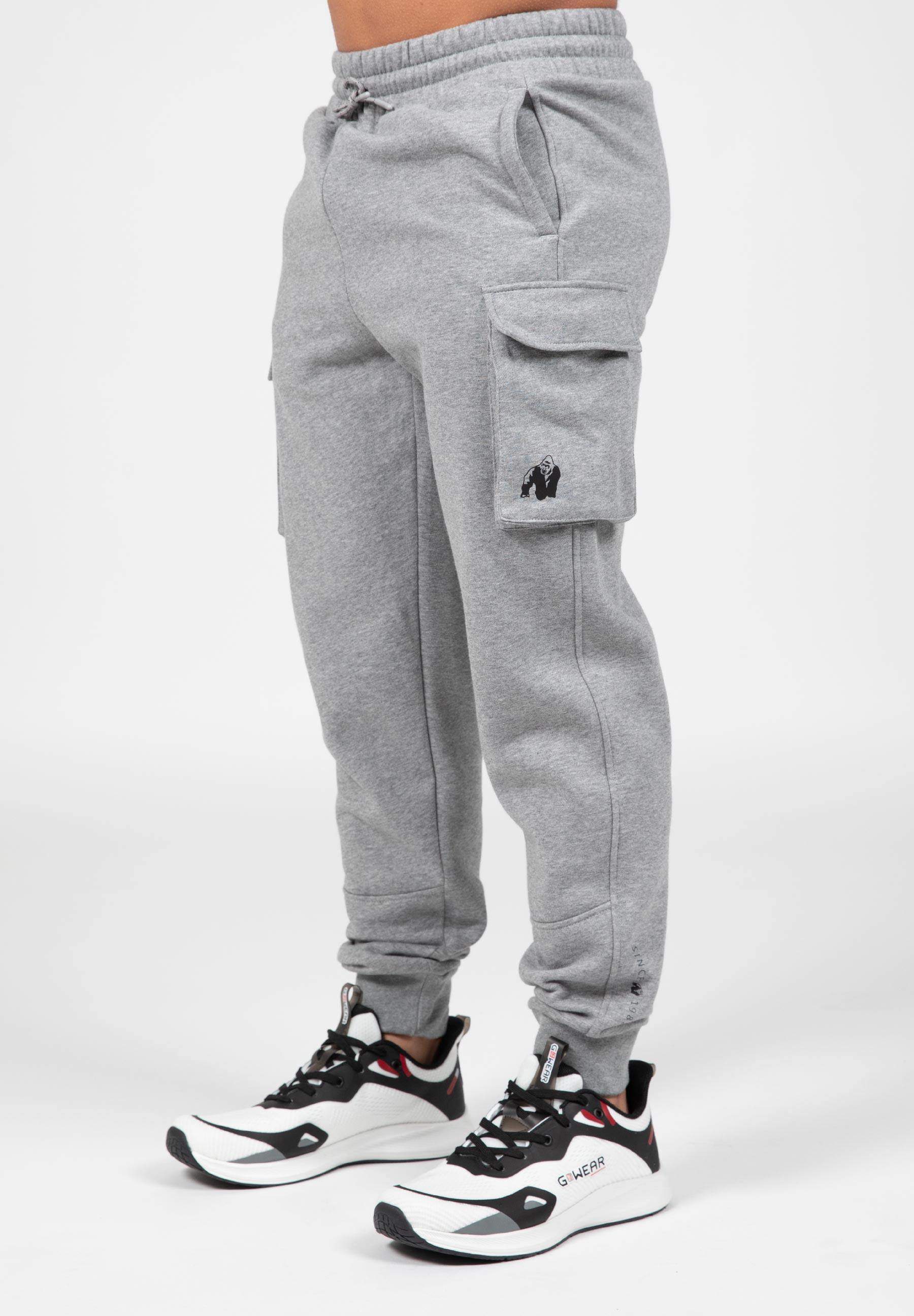 Hudson Cargo SweatPantalon - Grau Melange 1/6