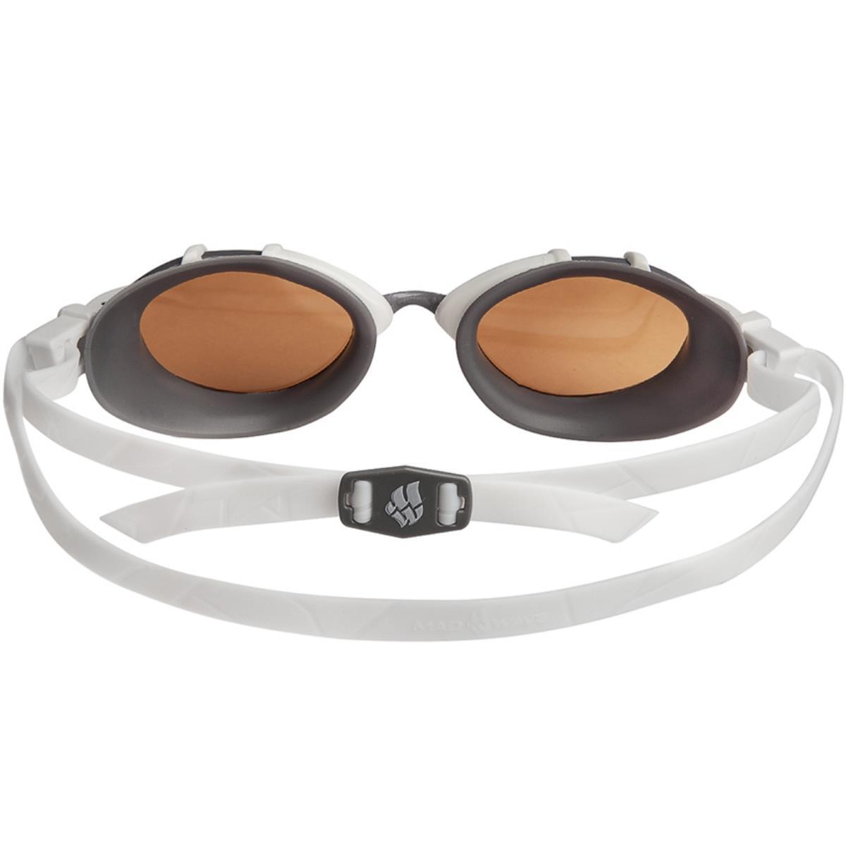 Lunettes de triathlon polarisées Mad Wave - Blanches 4/5