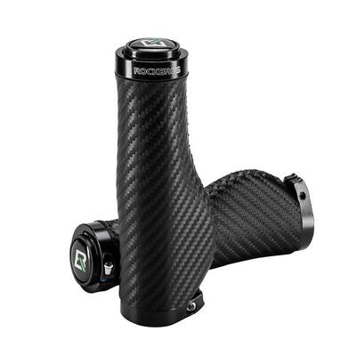 Manopole Bici Rockbros Torsioni Ergonomiche Antiscivolo - Nero