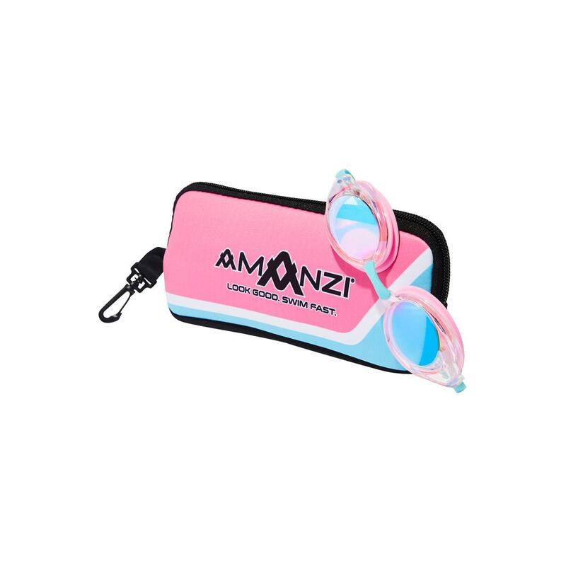 Okulary Przeciwsłoneczne Amanzi Axion Pearl Mirror Goggles – Różowe/Turkusowe