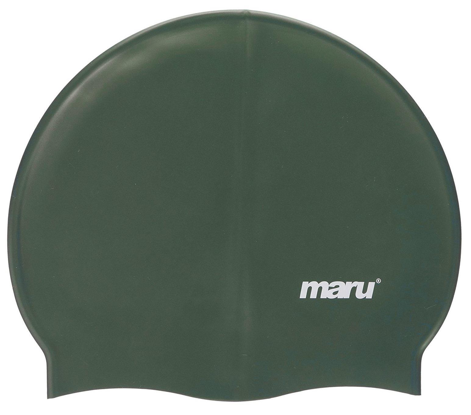 MARU Touca de Natação Maru Silicone - Verde Escuro