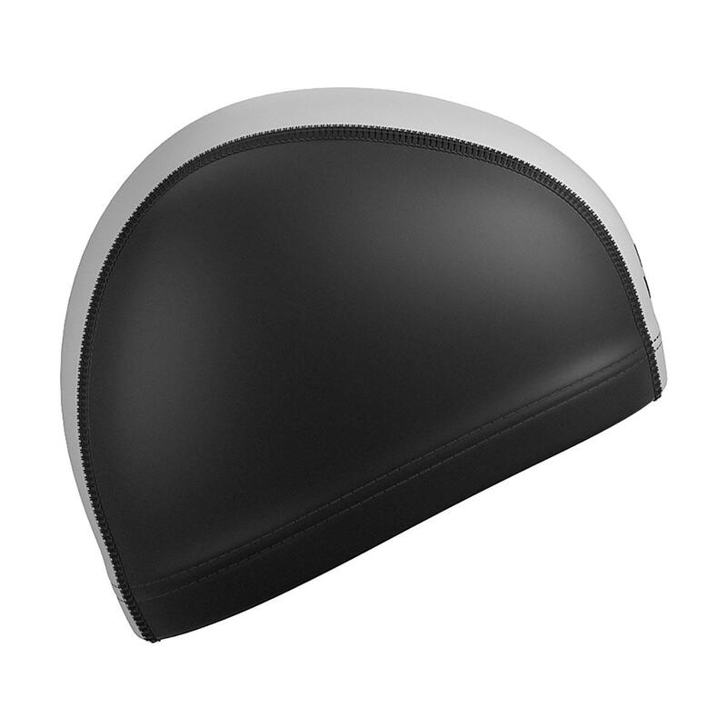 Bonnet de bain Mad Wave Lycra Duotone - Noir / Blanc