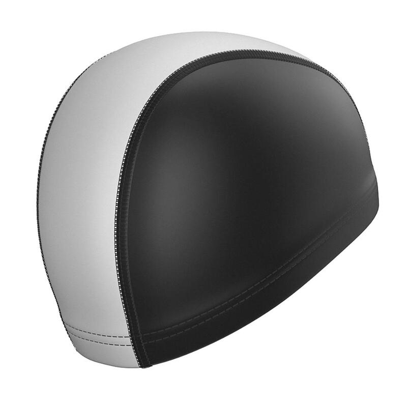 Bonnet de bain Mad Wave Lycra Duotone - Noir / Blanc