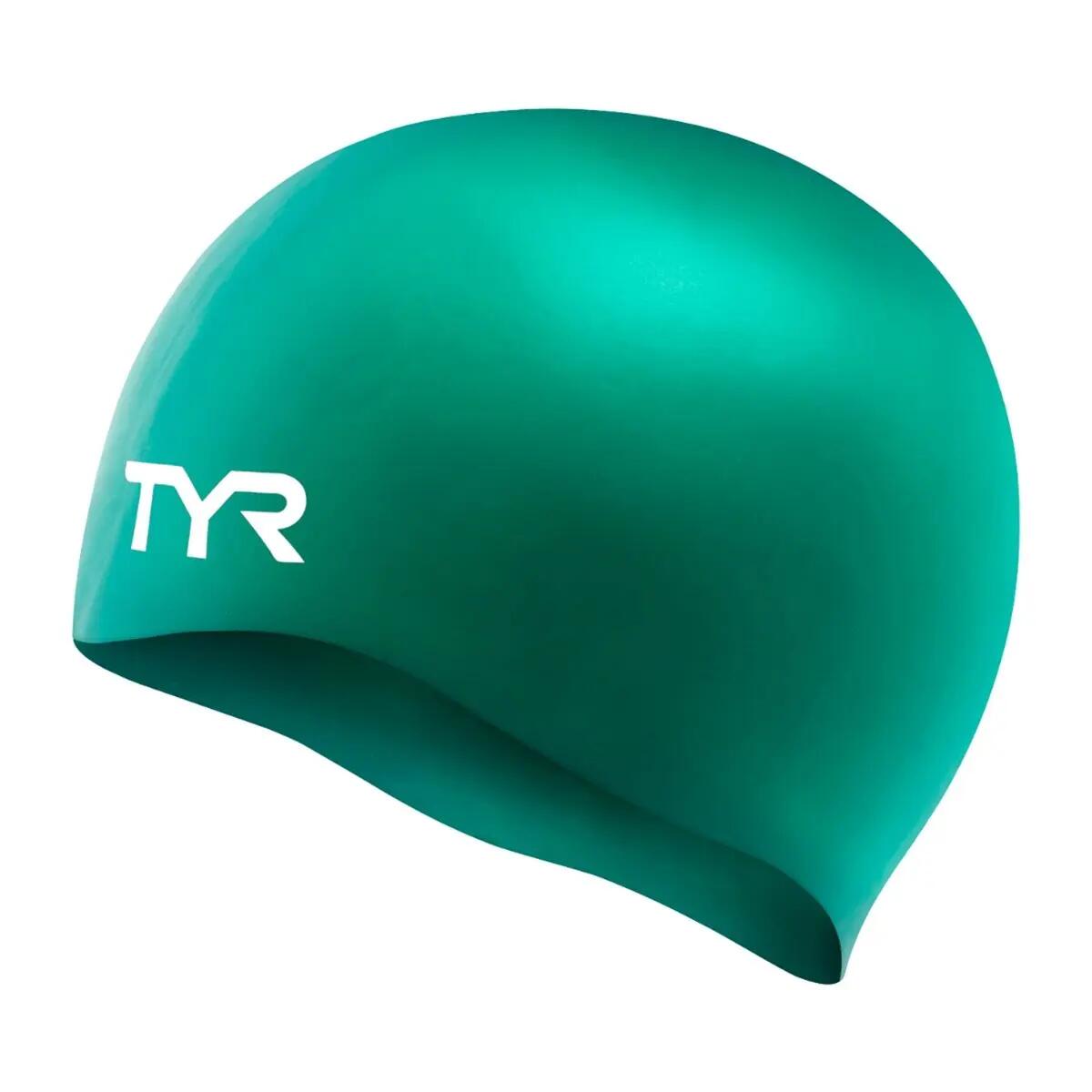 Cuffie da nuoto in silicone antirughe TYR - Verde 2/5