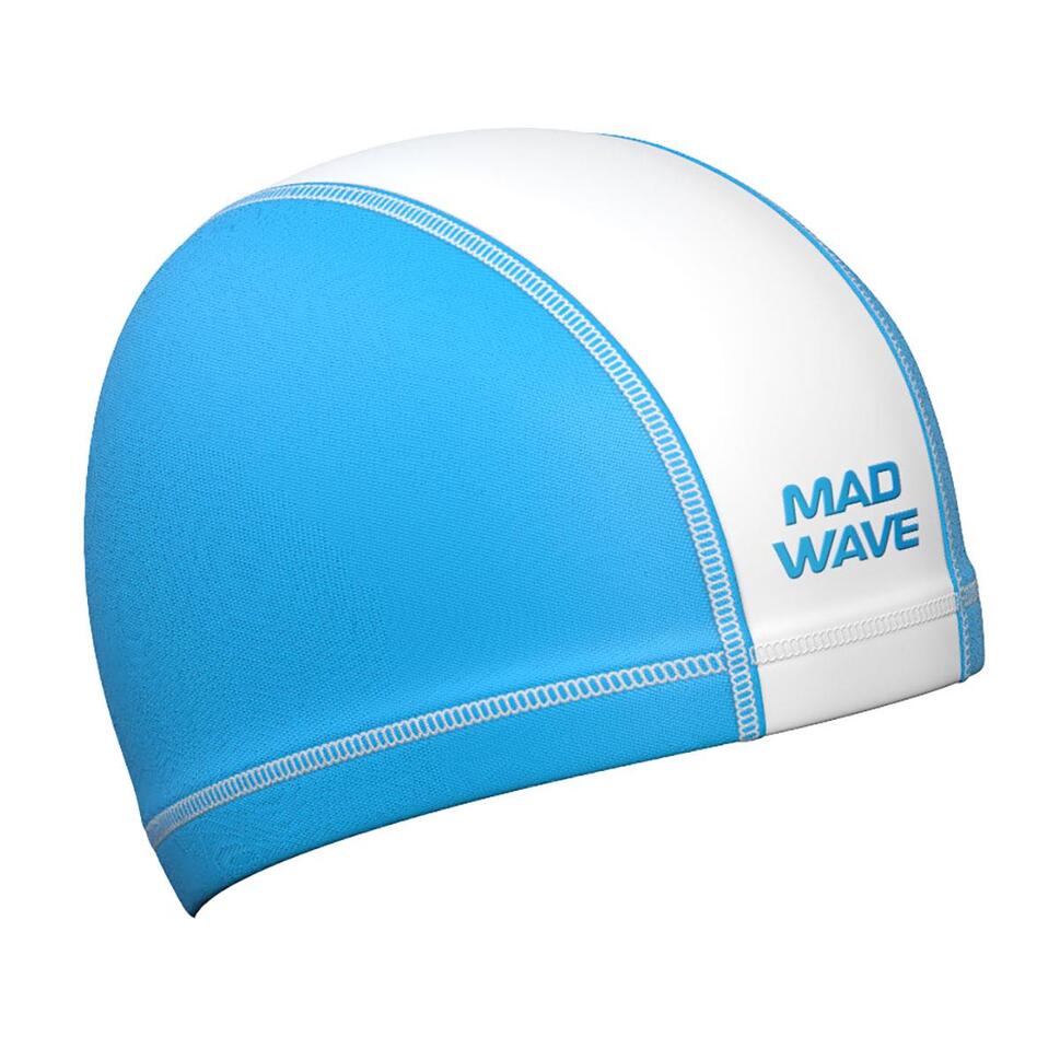 Czepek Pływacki Mad Wave Lycra Duotone – Błękitny / Biały