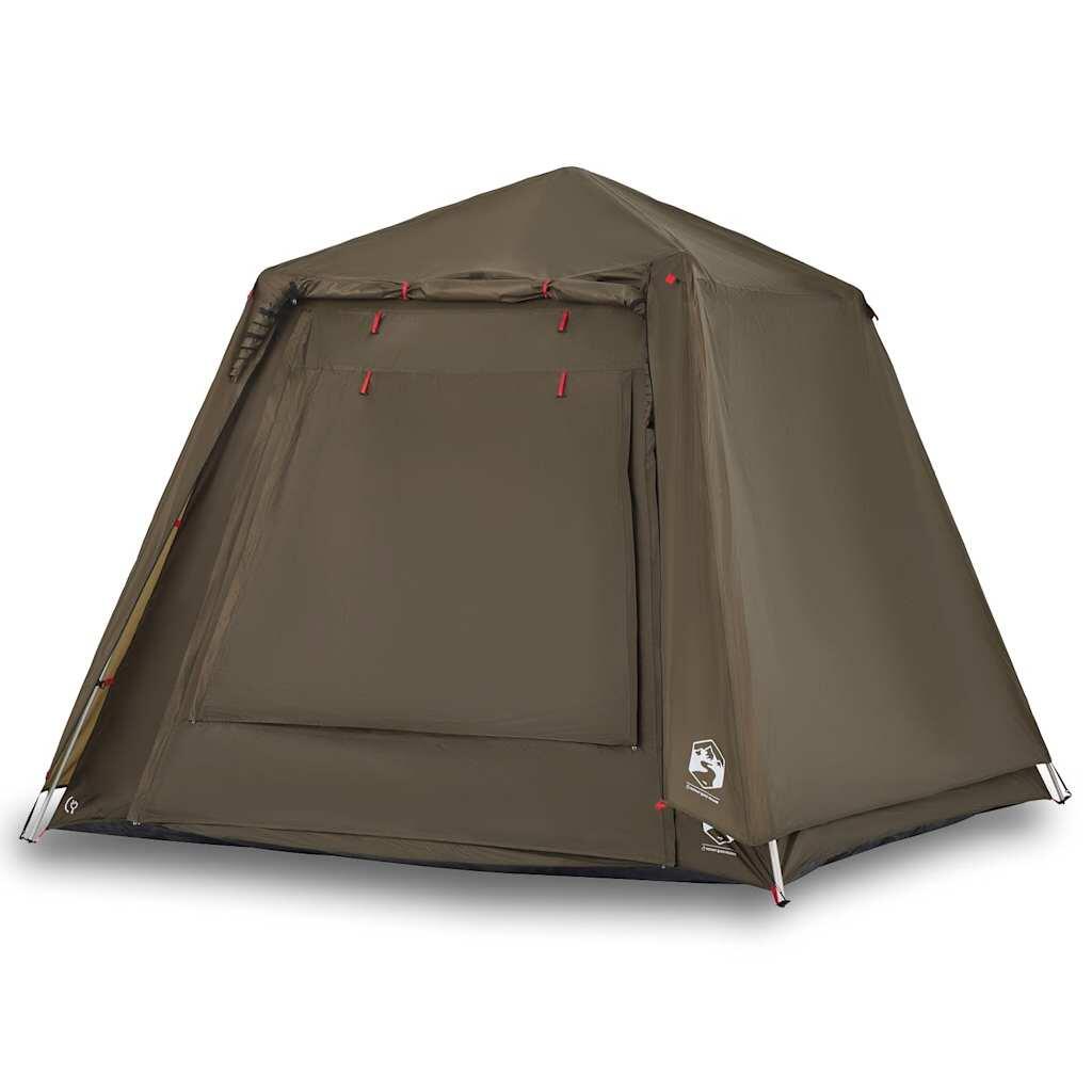 VidaXL Carpa de Pesca Rápida para 4 Personas en Verde Oliva 2/7
