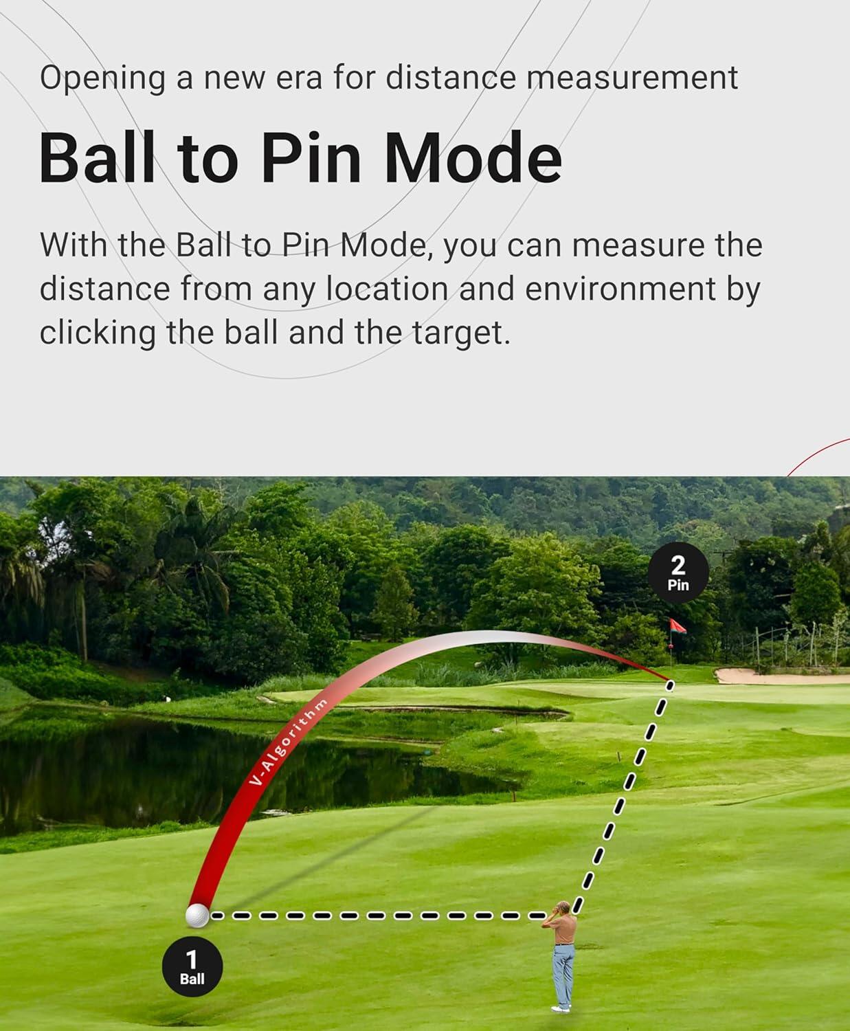 Laser di puntamento Voice Caddie Voice Caddie Laser Fit Télémètre de golf 7/8