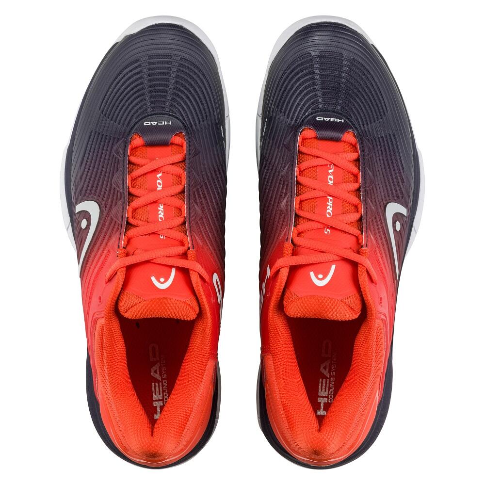 HEAD Revolt Pro 4.5 Mens Tennis Shoes - Red/Dark Blue 4/5