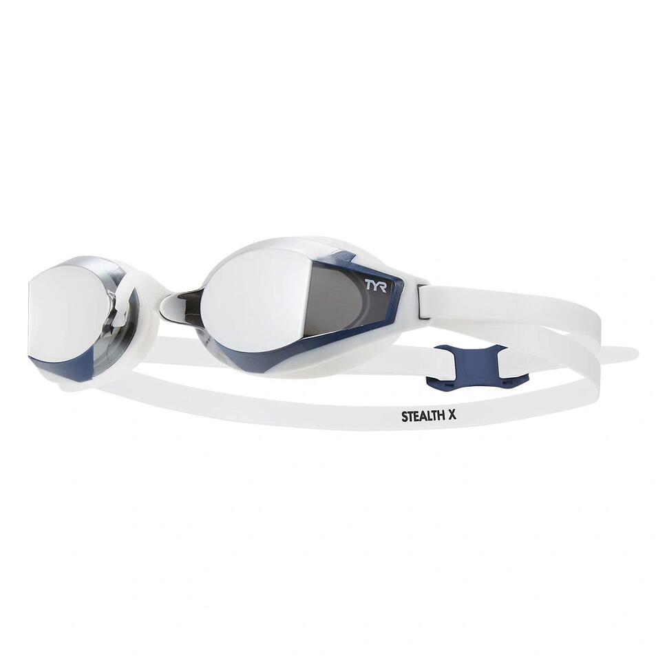 Okulary startowe TYR Stealth-X Mirrored Silver/White