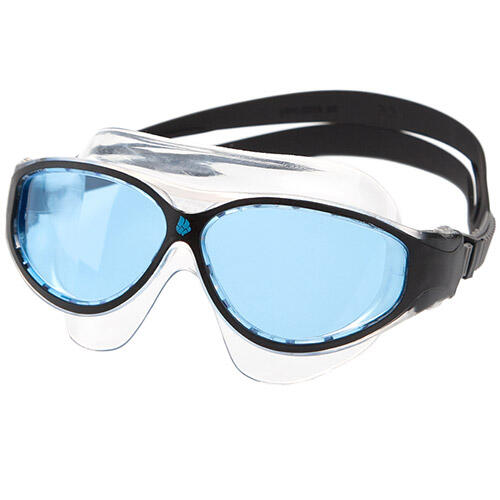 Mad Wave Junior Flame Mask Czarna Przydymiona
