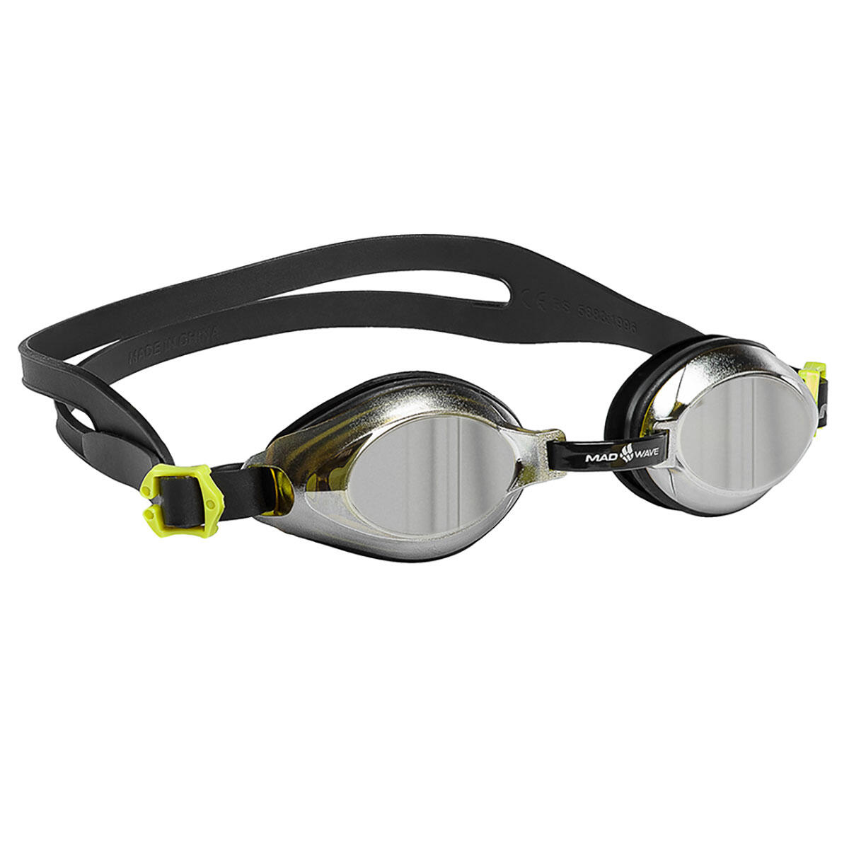 Gogle Lustrzane Mad Wave Junior Aqua W Kolorze Czarnym