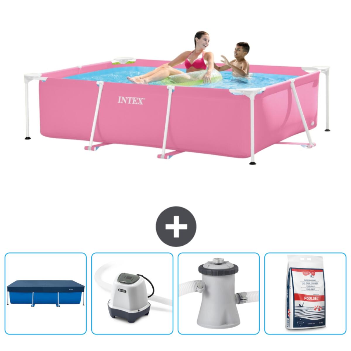 INTEX Frame Zwembad Rechthoekig - 220x150x60 cm + Accessoires CB53