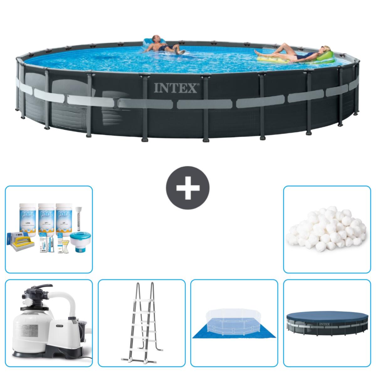INTEX Ultra XTR Zwembad Rond - 732x132 cm + Accessoires CB41