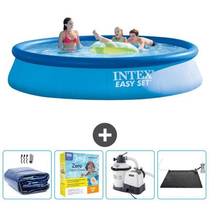 Piscine ronde Easy Set - 396x84 cm + Accessoires CB69