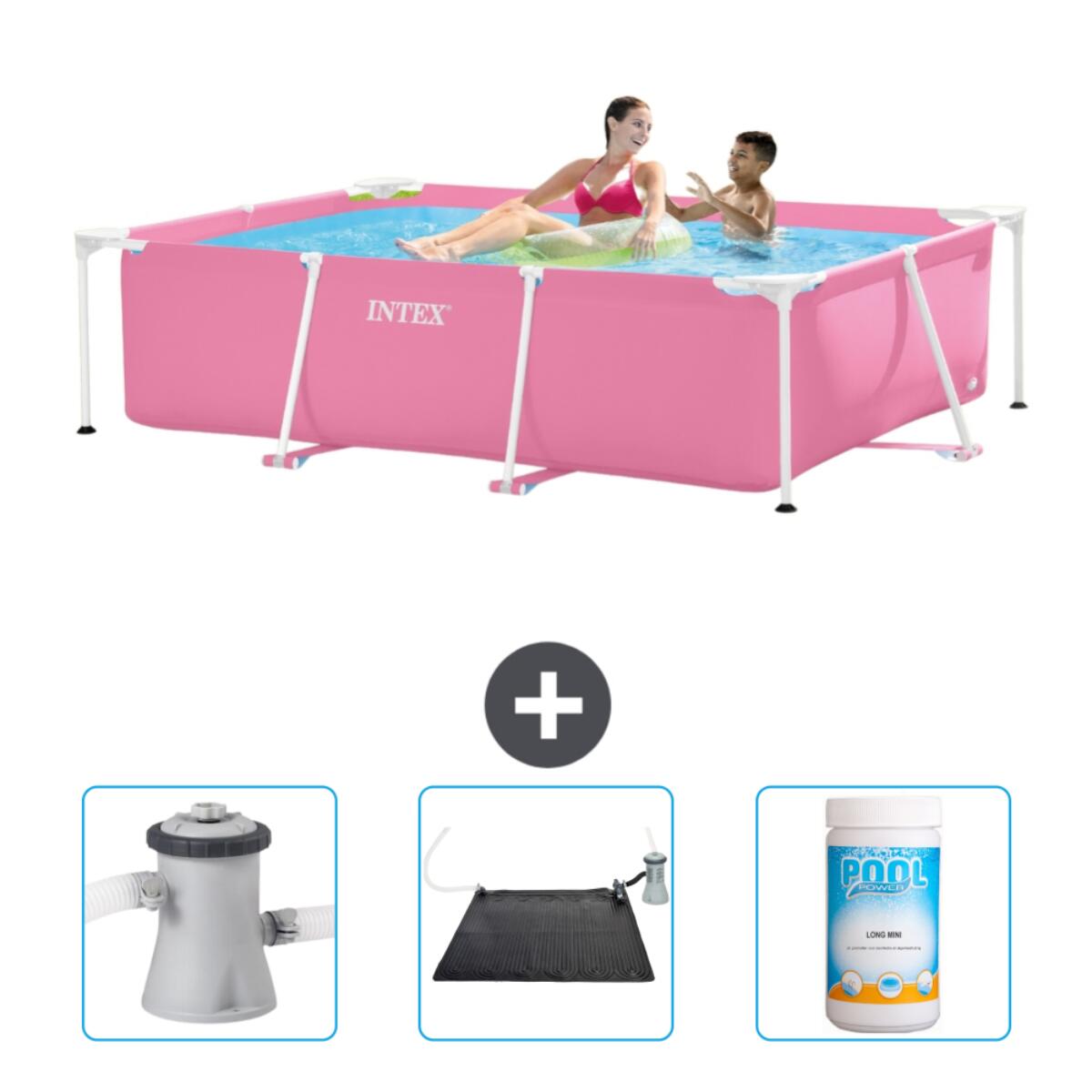 INTEX Frame Zwembad Rechthoekig - 220x150x60 cm + Accessoires CB80
