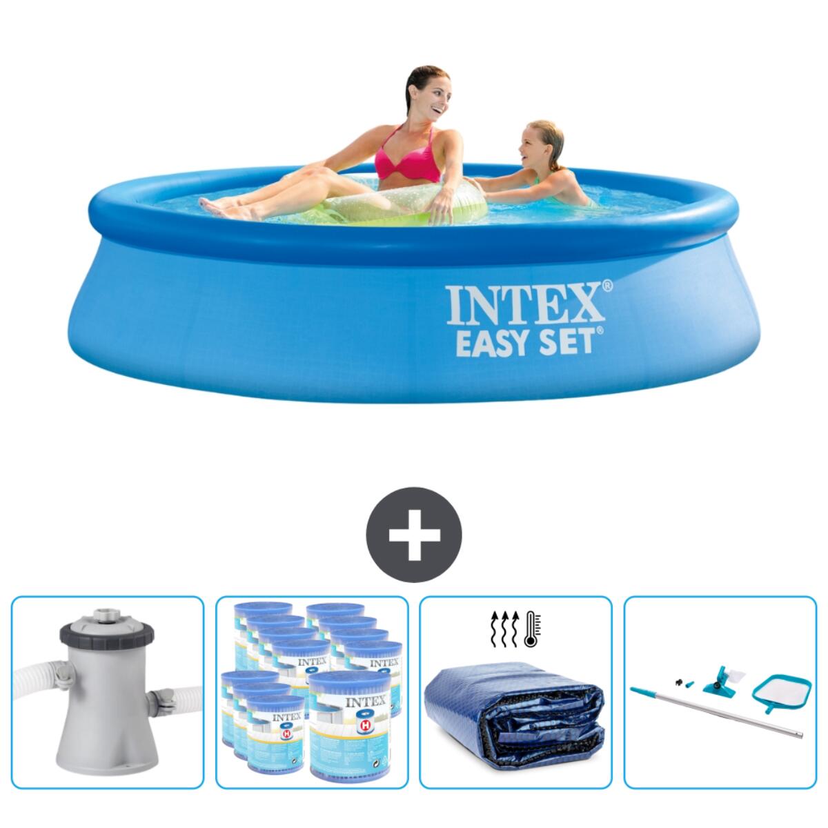 Piscine ronde Easy Set - 244x61 cm + Accessoires CB90 1/5