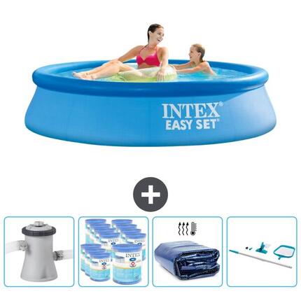 Piscine ronde Easy Set - 244x61 cm + Accessoires CB90