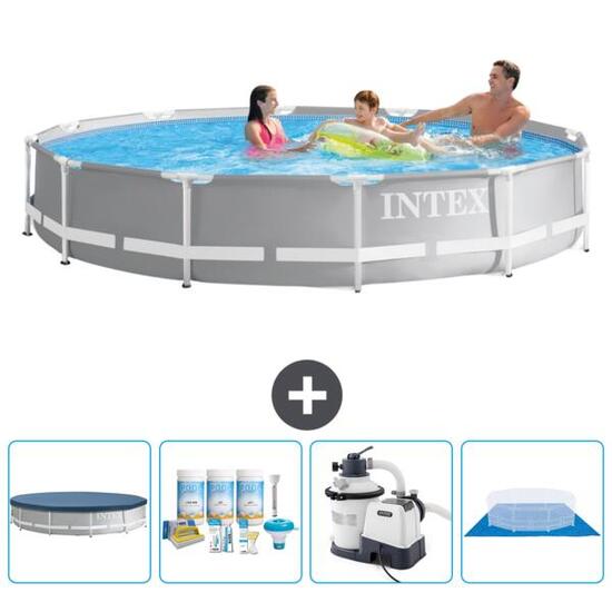 Piscine ronde Prism Frame - 366x76 cm + Accessoires CB59