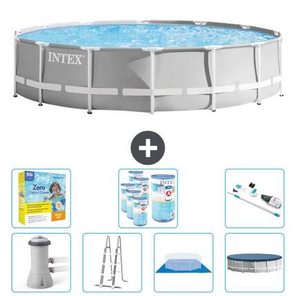 Piscine ronde Prism Frame - 427x107 cm + Accessoires CB51
