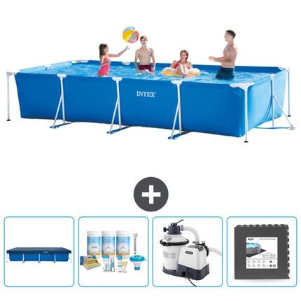 Piscine à cadre rectangulaire - 450x220x84 cm + Accessoires CB61