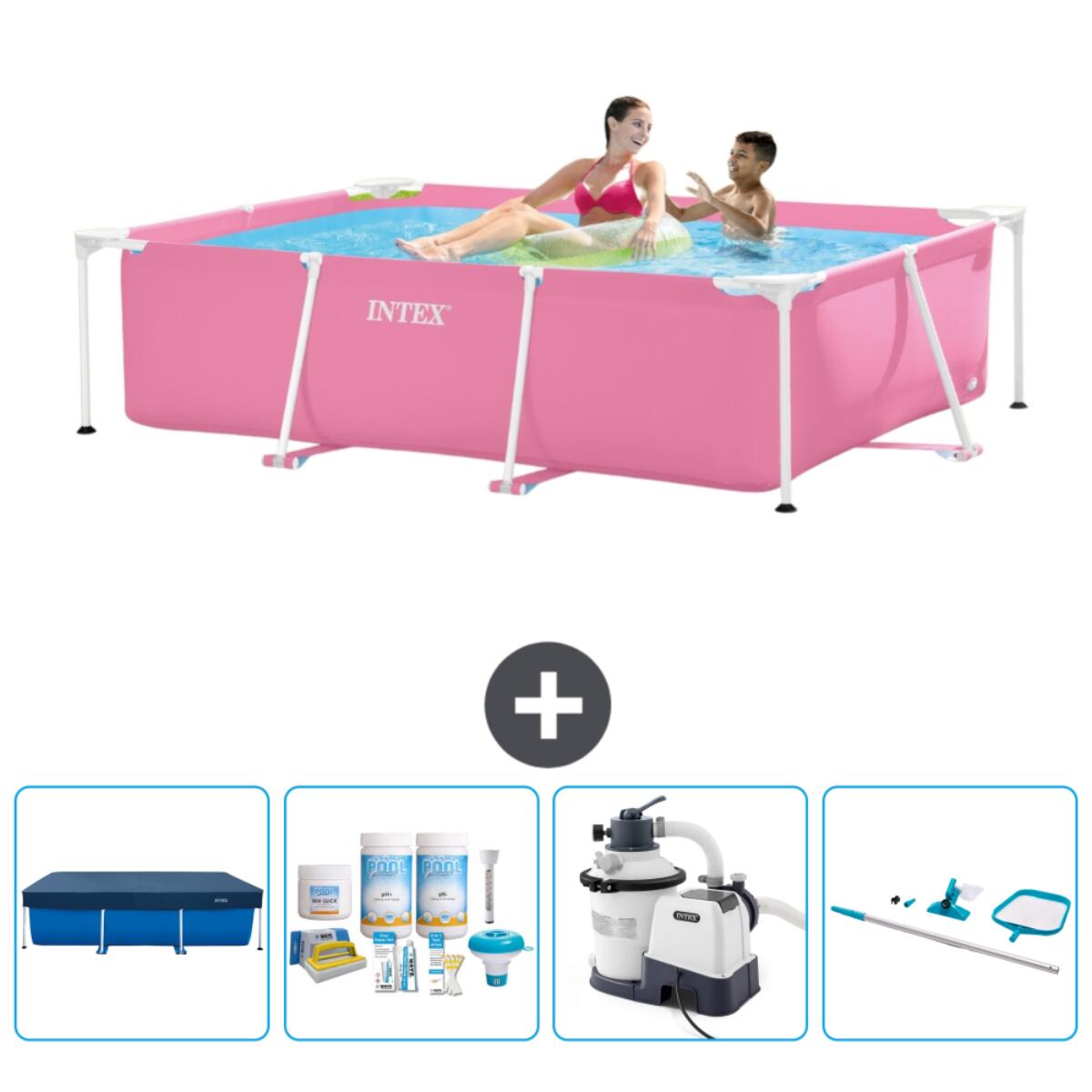 INTEX Frame Zwembad Rechthoekig - 220x150x60 cm + Accessoires CB65