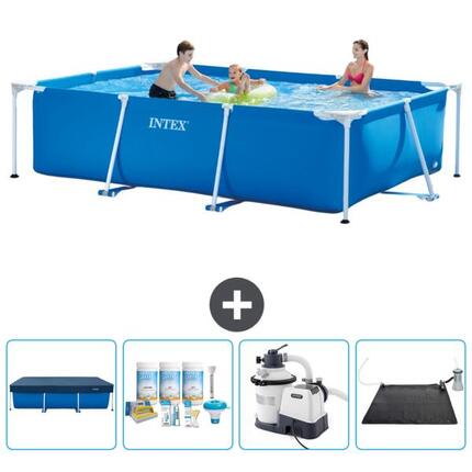 Piscine à cadre rectangulaire - 300x200x75 cm + Accessoires CB62