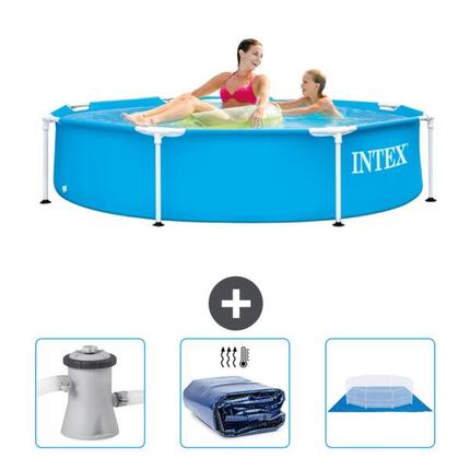 Piscine à cadre ronde - 244x51 cm + Accessoires CB76