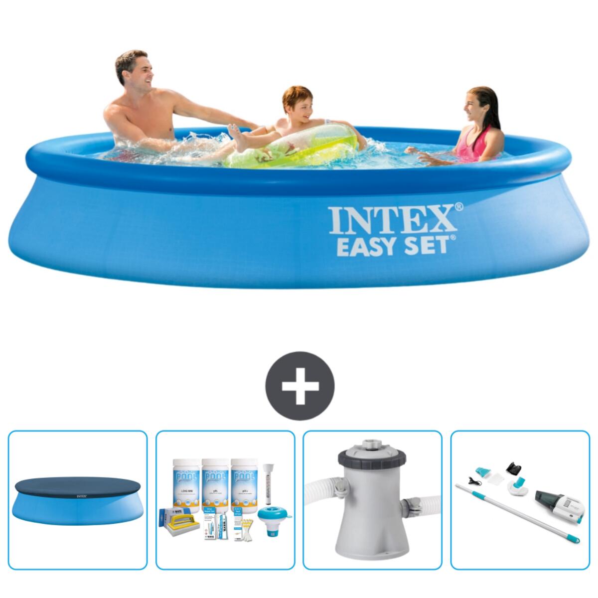 Intex - Piscine Ronde Easy Set - 305x61 Cm + Accessoires Cb5 - Piscine - Bleu - Taille Unique - Decathlon