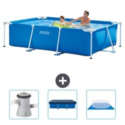 Piscine à cadre rectangulaire - 260x160x65 cm + Accessoires CB76