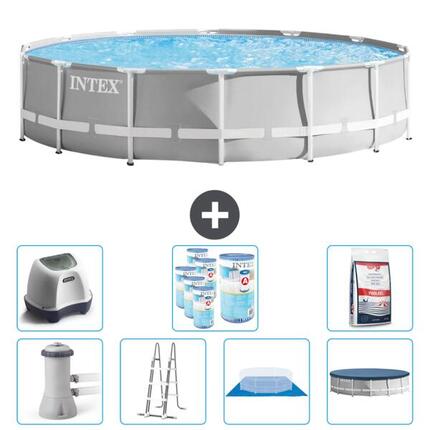 Piscine ronde Prism Frame - 427x107 cm + Accessoires CB57