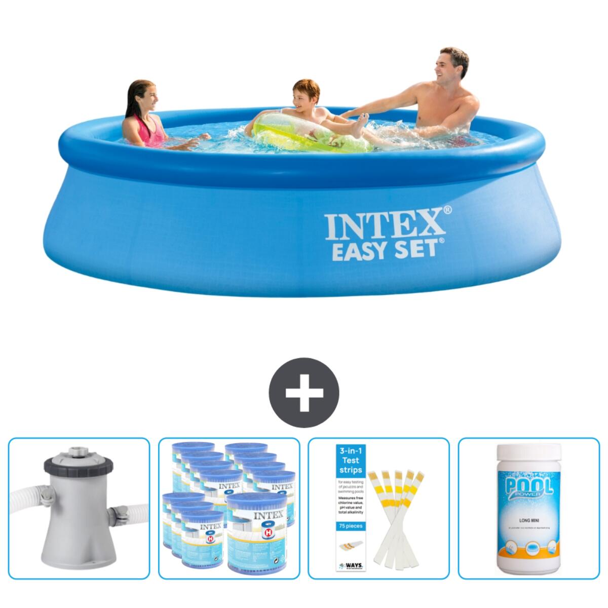 Intex - Piscine Ronde Easy Set - 305x76 Cm + Accessoires Cb85 - Piscine - Bleu - Taille Unique - Decathlon
