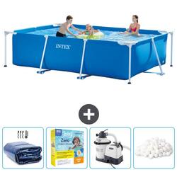 Piscine à cadre rectangulaire - 300x200x75 cm + Accessoires CB70