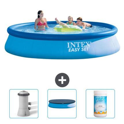 Piscine ronde Easy Set - 396x84 cm + Accessoires CB75