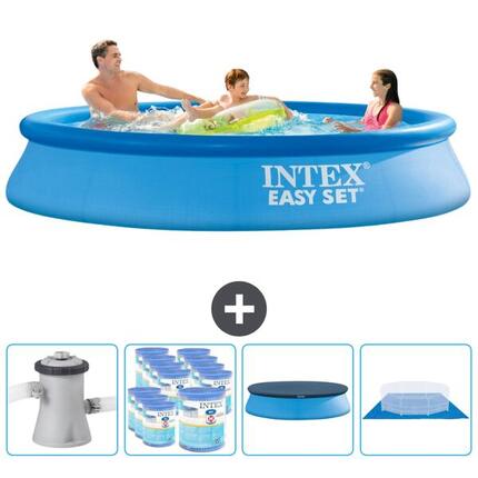 Piscine ronde Easy Set - 305x61 cm + Accessoires CB88