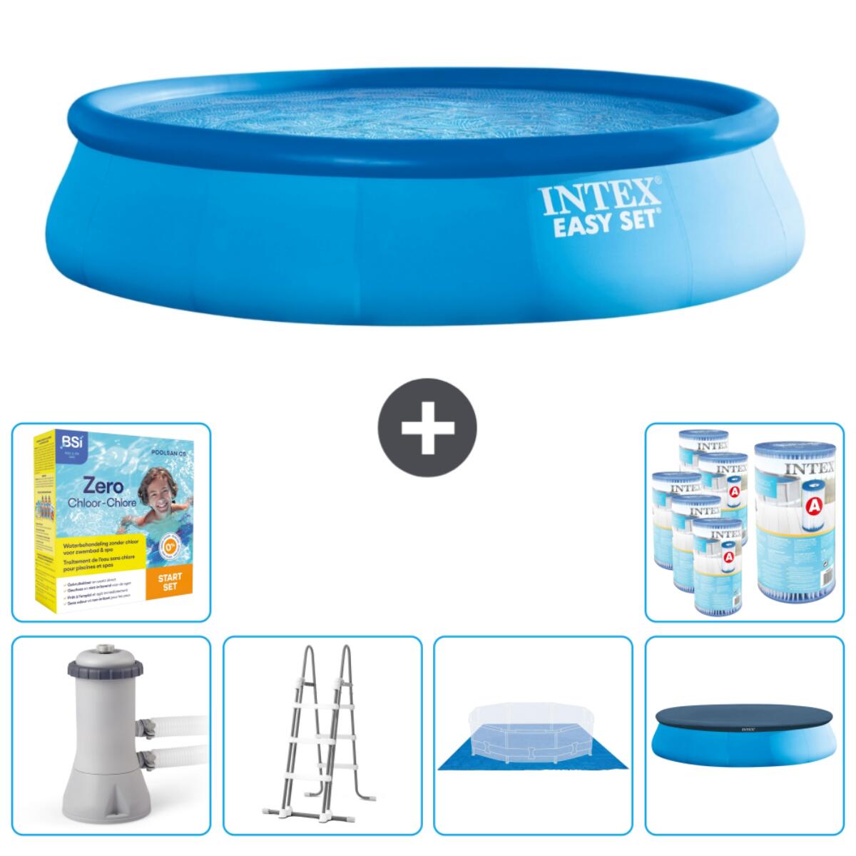 Easy Set Zwembad Rond - 457x107 cm + Accessoires CB47 1/4