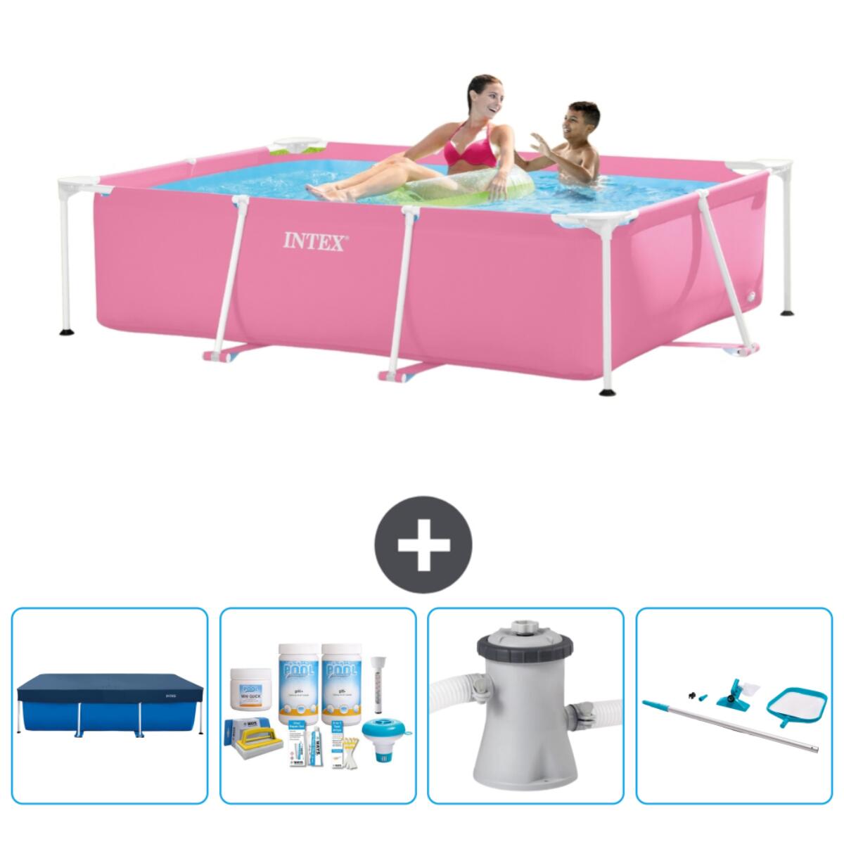 INTEX Frame Zwembad Rechthoekig - 220x150x60 cm + Accessoires CB7